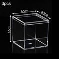 thumbnail image 1 of 3pcs Transparent Acrylic Candy Box Wedding Party Favor Packing Jewelry Storage, 1 of 10