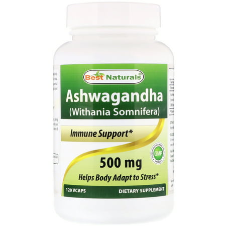 BEST NATURALS Ashwagandha 500 mg 120 CAP
