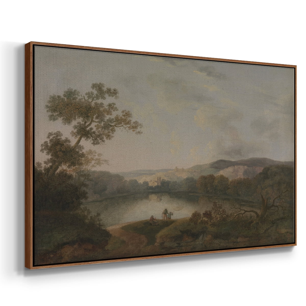 Vintage Landscape-XXVII By Wexford Home Framed in Walnut Wood Gallery Wrapped Canvas 17 in. x 25 in.