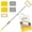 Yellow, variant on TidyBliss Baseboard Cleaner Tool, Wall Mop with 55.9" Long Handle (Yellow)