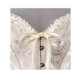thumbnail image 3 of Fiomva Women Corset Boned Lace up Bodyshaper Lace Floral Shaping Bustier Waist Trainer, 3 of 6