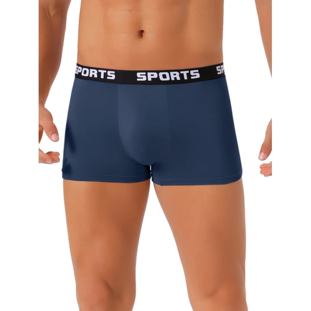 INSPIRAR CHIC Día del Padre Ropa Interior Boxer Breve para Hombre Ligera de Pierna Corta Stretch 30 Azul Marino
