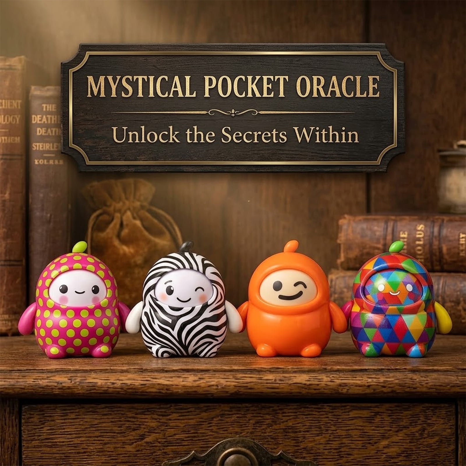 Harliver LamaTama Mystical Pocket Oracle, LamaTama Series #02 Collectable Fortune Teller that Answers Your Yes-or-No Questions