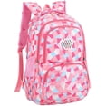 thumbnail image 1 of LAICAIW Geometric-Print Backpack School-Bag for Girls Middle-School Elementary Bookbags, 1 of 7