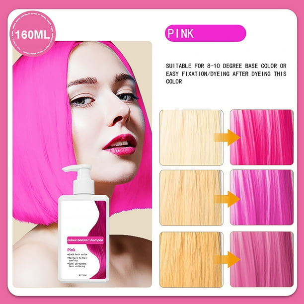 Champú para fijar el color del cabello, tintes para el cabello, champú para fijar el color y cuidado del cabello, champú amarillo de transferencia, 160 ml