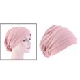 thumbnail image 4 of kurtrusly Nuit Bonnet Coton Tête Couverture Perte de Cheveux Doux Extensible Bonnet Rose, 4 of 9