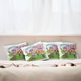 thumbnail image 3 of Ambesonne Vintage Throw Pillow Cover 4 Pack, Fun Circus Scene Clowns, 20", Multicolor, 3 of 6