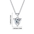 thumbnail image 3 of Rbaofujie Life Tool Love Zirconia Earrings Women's Ring Heart Pendant Necklace Separate Three Ring Pro Silver, 3 of 4