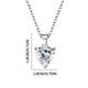 thumbnail image 3 of Pendientes de circonita de amor para mujer, anillo con colgante de corazón, collar con tres piezas separadas, 3 of 3