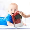 thumbnail image 5 of SKYSONIC Santa Claus Belt Belly Baby Muslin Washcloths Face Towel, 3 PCS Vintage Christmas Burp Cloths Cotton Wipes Infant Wash Cloth for Newborn Boys Girls 12"x12", 5 of 7