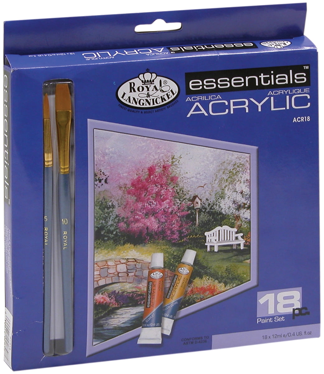 Essentials Acrylic Paints 12Ml 18/PkgAssorted Colors Walmart Canada