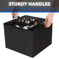 thumbnail image 3 of Tooloton Adjustable Dividers Shoe Organizer for Closet, Compact Storage, Fits 16-32 Pairs, Black, 2 Pack, 3 of 4