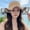 Khaki, variant on Spring And Summer Straw Hat Woven Big Hat Shading Hat Female Fashion, Simple Wave Lace Beach Sun Hat