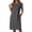 Grey, variant on Summer Dresses for Women Solid Color Round Neck Sleeveless Pocket A Line Fashion Dress Activewear,Blue,M