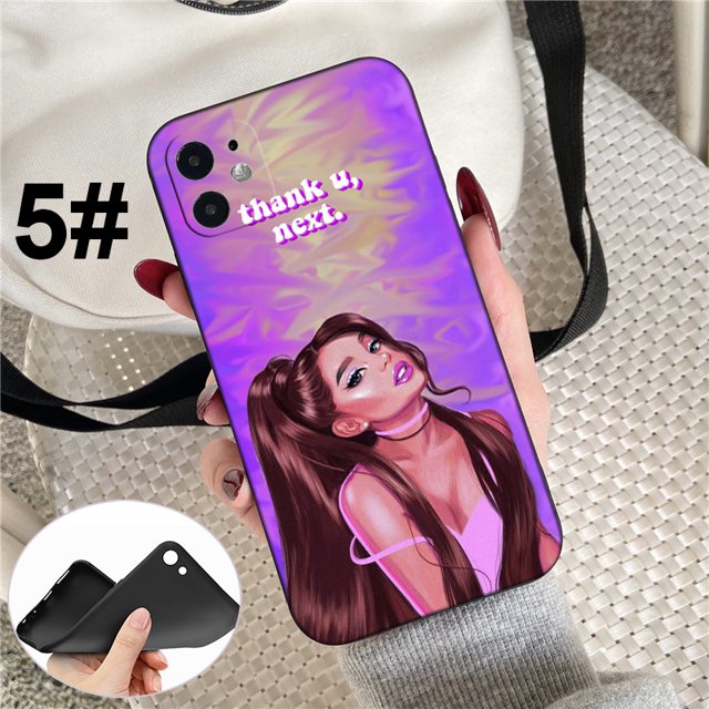 funda suave iphone 11 12 mini pro max se 2020 carcasa ed20 ariana grande singer silicona teléfono caso