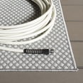 thumbnail image 3 of SAFAVIEH Terrace Gina Geometric Indoor/Outdoor Area Rug, Grey/Ivory, 6'7" x 6'7" Square, 3 of 10