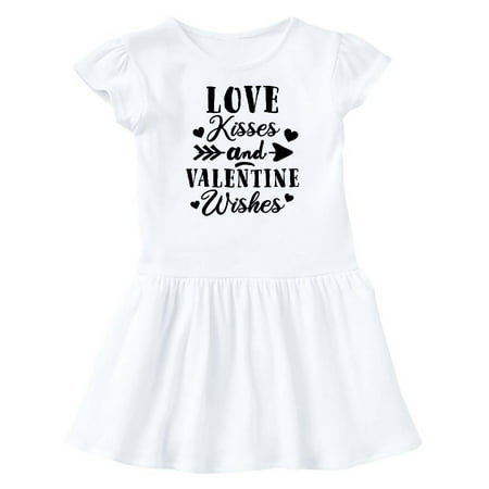 

Inktastic Valentine s Day Love Kisses and Valentine Wishes Gift Baby Girl Dress