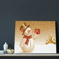 thumbnail image 3 of Naloa Christmas Snowman Gift Print Canvas Bathroom Wall Art,Bathroom Wall Art Decoration, Canvas Poster Prints,Decorative Paintings for Living Room, Bathroom, Kids Room, 3 of 6