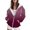 Wine, variant on Women's Hoodies Sweatshirts Casual Zip Hoodie with Front Pockets for Women Everyday Comfort Orange S