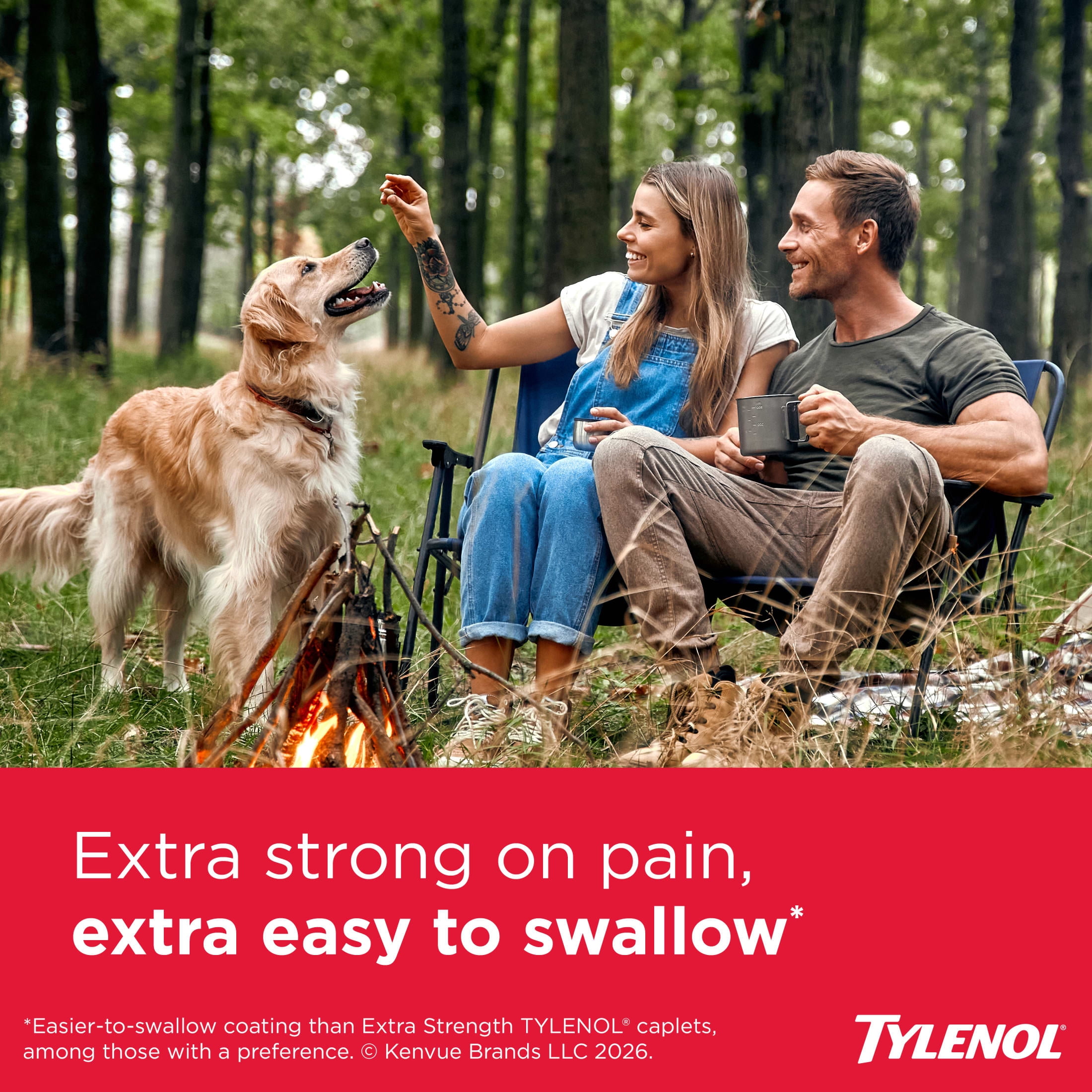 (3 pack) Tylenol Extra Strength Acetaminophen, Easy to Swallow Caplets, 100 Count