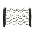 thumbnail image 4 of Resenkos Wine Rack for Counters Tabletop, 3 Tier Stackable Metal Free Standing 12 Bottles Wine Bottle Storage Rack, Black, 4 of 5