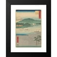 thumbnail image 2 of Andō Hiroshige 17x24 Black Modern Framed Museum Art Print Titled - Hiratsuka (1855), 2 of 5
