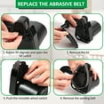 thumbnail image 2 of Automatic Electric Knife Sharpener M3 Black (US Plug) - Fast Grinding for Kitchen Knives, Scissors & Various Blades with Fixed 20/60° Angles, Durable ABS+Metal Construction, Includes 4 Sanding Belts, 2 of 5