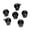 Black, variant on ERDOUY 30 Pack 14mm Metal Round Jingle Bells, Small Craft Bells with 2.3mm Drilled Hole, Festive Decorations for Christmas, Wind Chimes, Jewelry, Holiday Party & Home Ornaments, Red