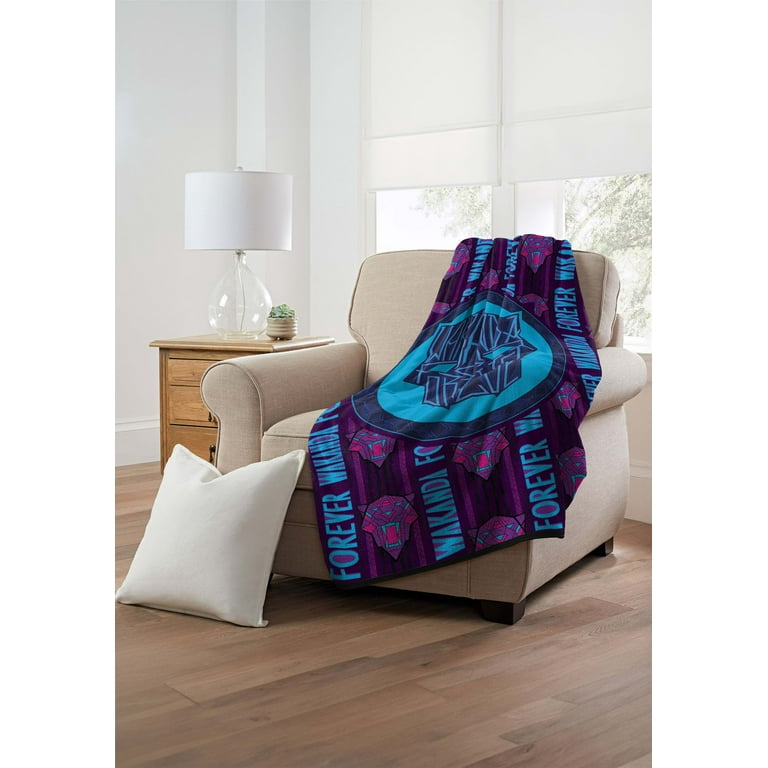 Black Panther Wakanda Forever Sign of Strength Blanket