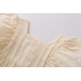 thumbnail image 5 of Fesfesfes Newborn Infant Onesie Baby Girls Ruffles Ruched Solid Romper Bodysuit Casual Clothes Summer Saving Sale, 5 of 9