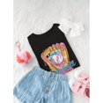 thumbnail image 4 of Baseball Sister Funny Baseball Ice Cream Drip Big Sister T-Shirt Summer Cute Kawaii Tops Crewneck Girls Boys Short Sleeve T Shirts Kids Child Children Teenage Shirts Unisex Clothes Tee 4-13 Years Kid, 4 of 8