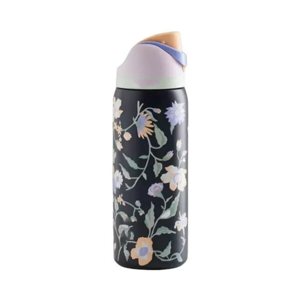 Owala Stainless Steel Water Bottle 32 oz - Black Flower