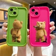 thumbnail image 3 of Anti-Shock Candy Color Cartoon Teddy Bear Phone Case for iPhone 16 Pro to 8 Plus Multi-Models, 3 of 9