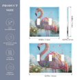 thumbnail image 3 of Dailycode Light Switch Plate Covers 2 Gang Wall Plate Plastics Outlet Covers for Kitchen Home Office Decor Adorable Flamingo Covered in Flowers, 3 of 8