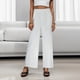 thumbnail image 4 of WILLBEST Pantalones Casuales elegantes para Mujer, Jeans de Pierna Ancha para Mujer, Jeans Holgados de Cintura Alta con Costura Frontal para Comodidad y Moda Diarias. Chica, 4 of 5