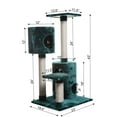 thumbnail image 2 of Armarkat Classic Real Wood Cat Tree Model A4301, 43 inch, Dark Green, 2 of 9
