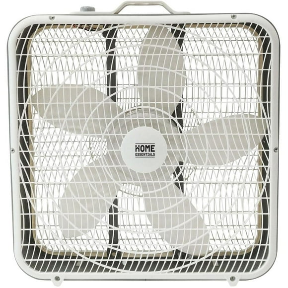 20" Box Fan - with 3 Speeds, White