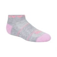 thumbnail image 4 of Little Girl's Girls' 8 Pack Low Cut Socks + 4 Pack Hair Ties Sockshosiery, Gray/Multi, 5-6.5, 4 of 6