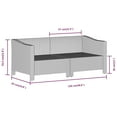 thumbnail image 4 of vidaXL 2 Piece Garden Lounge Set with Cushions Grey Poly Rattan, 4 of 5