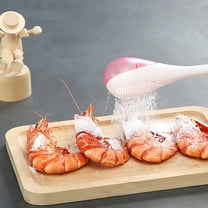 Powdered Sugar Shaker Duster - Plastic Baking Dusting Wand for Confectioners Sugar, Flour & Spices - 7.28" White & Pink ABS Food-Grade Shaker