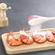 thumbnail image 1 of Espolvoreador de azúcar glas | Espolvoreador para azúcar glas y azúcar moreno | Dispensador de harina de plástico con dos lados | Diseño blanco y rosa | 1 pieza, 1 of 7