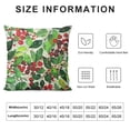 thumbnail image 5 of Qinduosi Watercolor Christmas Pillow Covers Inch Xmas Winter Holiday Square Throw Pillows Set of Farmhouse Home Decor For Sofa Couch Bedroom Outdoor, 5 of 5