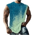 thumbnail image 3 of Vetsdori Workout Tank Tops for Men Summer Casual T Shirts Crew Neck Sleeveless Graphic Slim Fit,Muscle Undershirts Mens Tanks,XXXL, 3 of 6