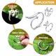 thumbnail image 5 of Anillo abierto ajustable de 3 piezas, anillo llamativo con diseño de libélula, hoja y ala., 5 of 5