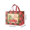 thumbnail image 3 of Fmbmuo Gift Bags Multicolor 1Pcs Plaid Medium Decorations with Handles Neon Cloth Christmas Bag for Party Favors and Holiday Decor, 3 of 5