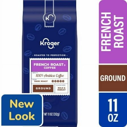 KR French Roast Dark Roast Ground Coffee 11 oz - Pack of 2