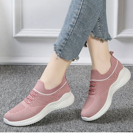 

YTJX Women s Leisure Breathable Mesh Outdoor Fitness Running Sport Sneakers Shoes