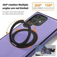 thumbnail image 4 of Allytechgroup Magnetic Case for Samsung Galaxy S23 Ultra, Built-in Invisible 360° Rotatable Kickstand, Compatible with MagSafe, PU Leather Slim Shockproof Protective Phone Case Cover, Purple, 4 of 6