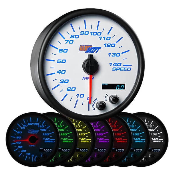 52mm GlowShift White 7 Water Temp Temperature °F Gauge W. 7 Color - Foto 5