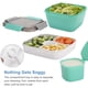 thumbnail image 4 of Fiambrera a prueba de fugas Bento Box Recipiente para ensaladas con recipiente para aderezo Caja para ensaladas de 3 compartimentos para llevar Para ensaladas y refrigerios, fiambrera Calentamiento po Namotu LKX-1265-1, 4 of 6